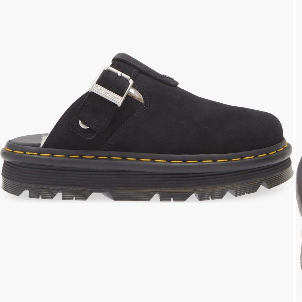 Dr Martens Zebzag Suede Slingback Platform Mules Women’s 9 - Picture 8 of 13